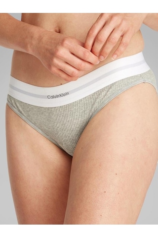 Calvin Klein Kadın Bıkını Bikini-7751 Gri