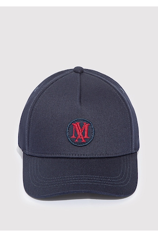 Mavi - Mühür Logo Nakışlı Lacivert Şapka 0911881-70500