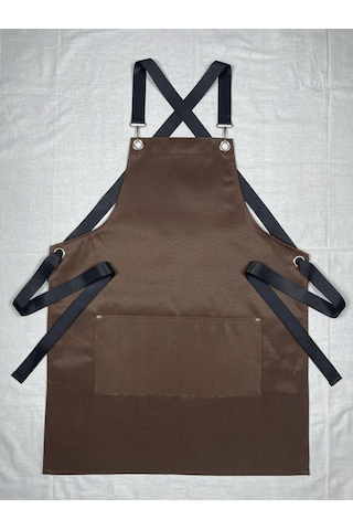 Levına Profesyonel Barista Önlüğü 325937391 Kahverengi