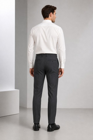 Bihan Store Erkek Düz Kesim Zeta Gabardin Kumaş Slim Fit Pantolon 2026-antrasit