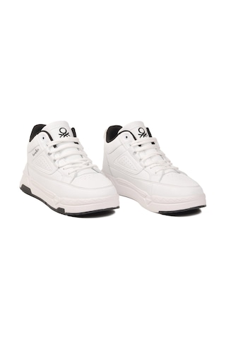 United Colors Of Benetton Beyaz Bağcıklı Bilek Boy Erkek Sneaker Bnı-11196 M