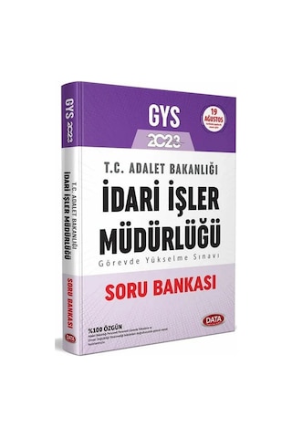 Data 2023 Gys Adalet Bakanlığı İdari İşler Müdürlüğü Soru Bankası