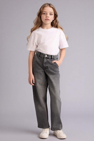 Defacto Baggy Fıt Gri Kız Çocuk Jean Pantolon G4653a8/nm55 Gri