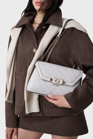 Guess Lindsey Logolu Zincir Askılı Çanta Hwsg9749210 Bayan Çanta Hwsg97 49210 Bnn Krem