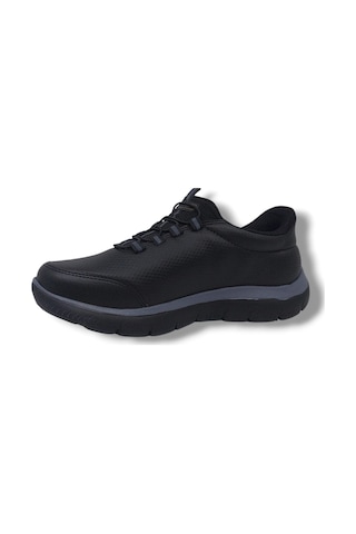 Zerhan Best Of 2012 Erkek Siyah Çorap Model Hafif Taban Şık Loafer Spor Ayakkabı Siyah