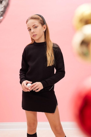 DeFacto Kız Çocuk Siyah Taşlı Etek D1389A824WNBK27 Siyah