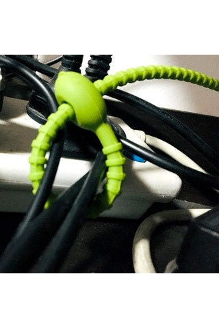 21 Parça 21,5 Cm Silikon Kablo Bağı, Renkli Büküm Bağları, Yeniden Kullanılabilir Kablo Yönetim Düzenleyici, Gıda Poşeti Sızdırmazlık Aparatı