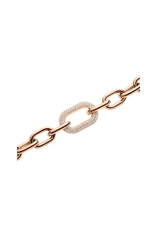 Crystal Link Bracelet Rose Gold Rose Gold