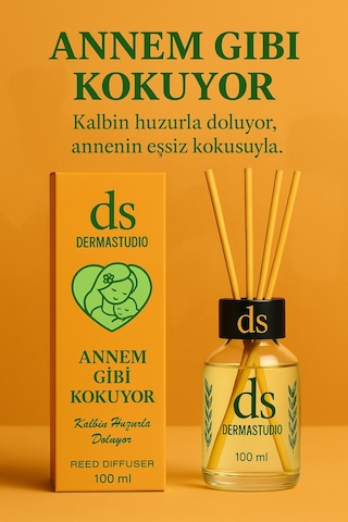 Annem Gibi Kokuyor Tatlı & Yumuşak Premium Bambu Oda Kokusu, 100 Ml Karışık