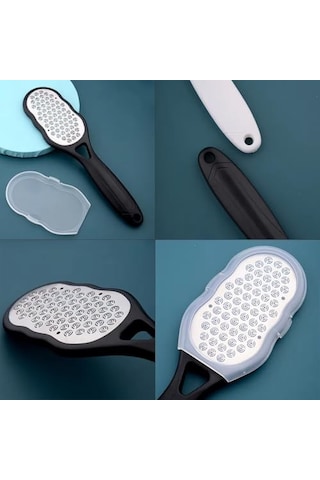 Ayak Törpüsü, Pedikür Nasır Ve Topuk Çatlağı, Ölü Deri Temizleme Kullanımına Uygun Ayak Törpüsü, Ergonomik Saplı, Islak Ve Kuru Kullanıma Uygun, Paslanmaz Çelik