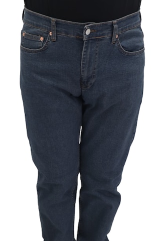 Hacker Jeans Hacker Dmctekstil Erkek 1012 Lacivert Yüksek Bel Rahat Kesim Boru Paça Jean Pantolon