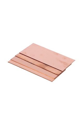 100x50mm Boşluklar Metal Levhalar Dikdörtgen Saf Bakır Levha El Sanatları, Elektrik Onarımları, Endüstri 1mm