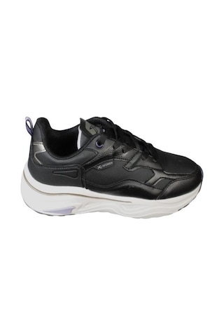 Kinetix Kadın Siyah Kalın Taban Sneaker Yürüyüş Günlük Spor Ayakkabı 001