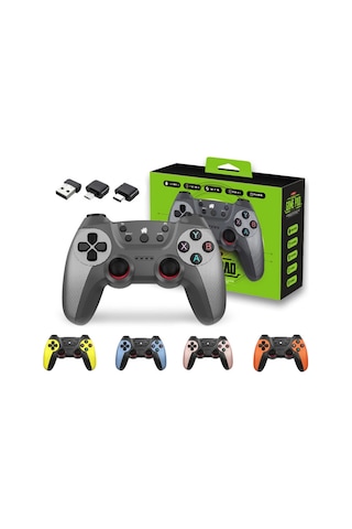 Siyah Bluetooth Bağlantılı Kablosuz Gamepad Pc Uyumlu siz 1 Adet - Elektronik