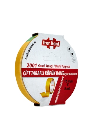 15mmx5mt Çift Taraflı Köpük Band Özel Bant Pe-hotmelt Yüksek Kalite