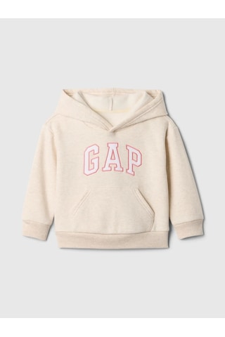 Gap Bej Kız Bebek Logo Fleece Sweatshirt
