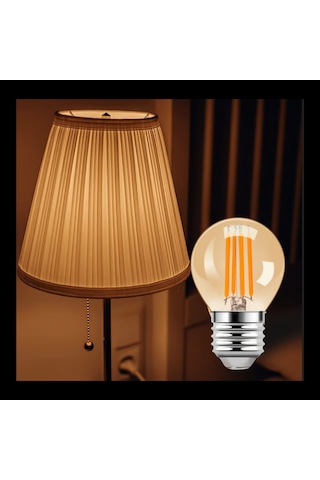 G45 Rustik Led Ampul 4w E27 Duy 2700k Gün Işığı Mini Top Filament Ampul 1