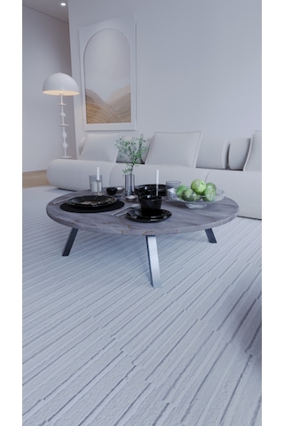 Mega Kozalak Katlanabilir Yuvarlak Şık Yer Sofrası Yer Masası