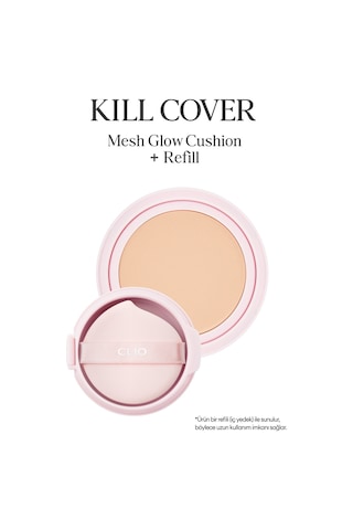 Yoğun Nem Ve Işıltı Veren Cushion Clıo Kill Cover Mesh Glow Cushion+refill Spf50+pa++++ 4 Ginger 4