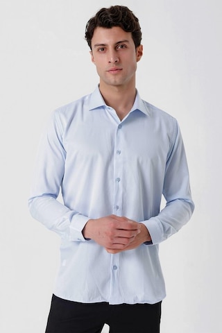 Efor Gk 677 Slim Fit Mavi Altro Gömlek Mavi