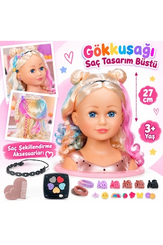 Storeşahin 839379 Gökkuşağı Saç Tasarım Seti Shn0720 Standart