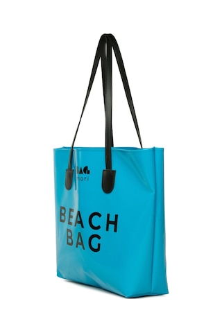 Bagmori Beach Bag Baskılı Plaj Çantası Mavi