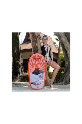 Bodyboard Aloha Plaj Çocuk Sörf Tahtası-ultra Hafif Vücut Tahtası 110x51x10 Cm 1 Yıl Garanti