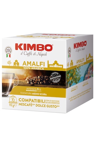 Amalfi 100% Arabica Dolce Gusto Uyumlu Kapsül Kahve 16 Lı Kutuda