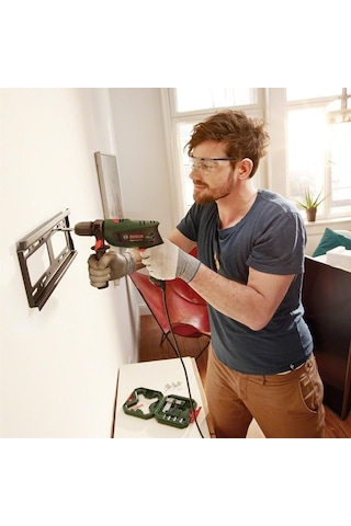 Bosch EasyImpact 600 13 MM Darbeli Matkap + 103 Parça Matkap Ucu Vidalama Ucu Lokma Ucu Seti + Sırt Çantası