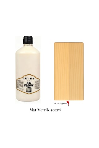 Mat Vernik 500ml - Ahşap, Taş Tozu, Hobi, Dıy Mat Vernik500