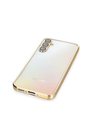 Newface Samsung Galaxy Uyumlu A34 5g Kılıf Razer Lensli Silikon Semeglbl - 37 - Gold