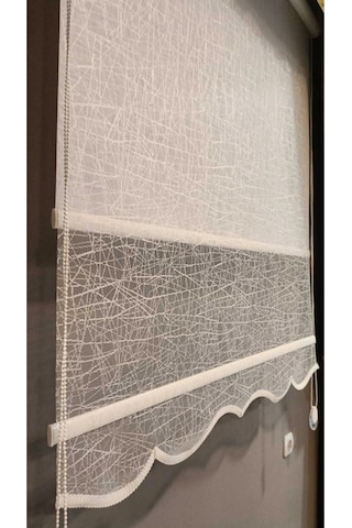 Venassa Beyaz Çift Mekanizmali Stor Perde