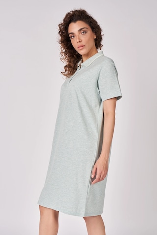 Defys Kadın Polo Yakalı Kısa Kollu Regular Fit Basic Elbise Yeşil Melanj - 625081659 Yeşil Melanj