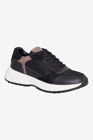 Altınyıldız Classıcs Erkek Sıyah %100 Deri Sneaker Spor Ayakkabı Siyah