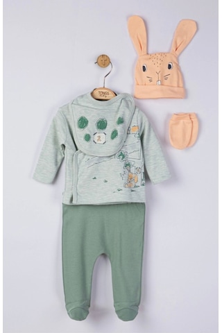 Turtle And Bunny 5li Takım Açık Bej