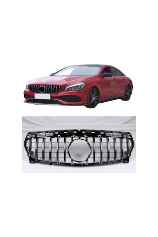 Mercedes CLA Serisi CLA180 CLA200 CLA250 W117 GT 2017 2018 2019 İle Uyumlu Piano Black Ön Panjur Izgara