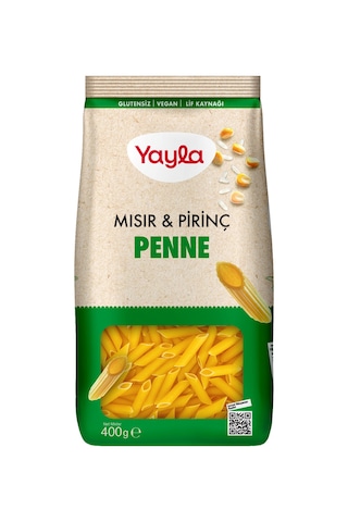 Yayla Glutensiz Vegan Penne Mısır&pirinç 400 Gr