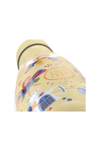 Cool Bottles Çelik Termos Pipetli Matara - The Kids Bottle - Magical Fairies 350ml Sarı