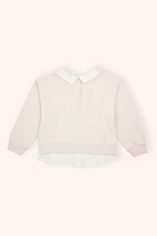 Panço Bej Kız Çocuk Sweatshirt 2511gb08001 Bej