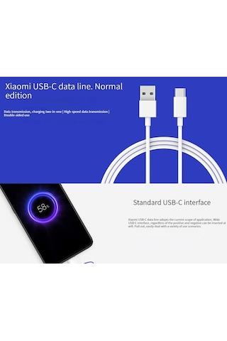 Xıaomı Usb-C Type-C Veri Şarj Kablosu