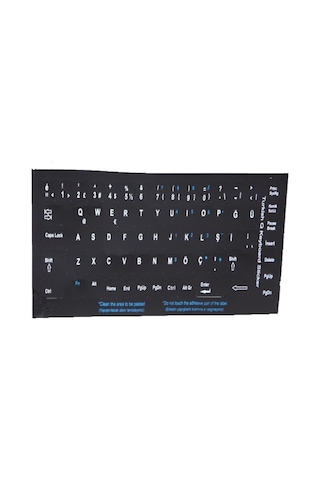 Addison 300161 Türkçe Q Black Klavye Sticker