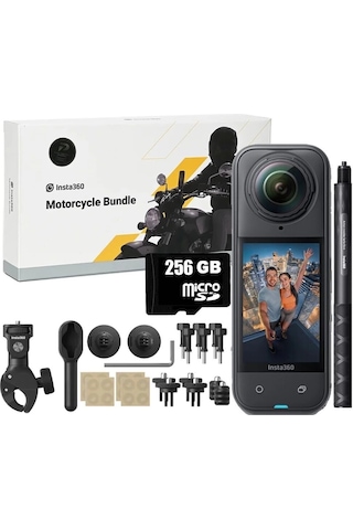 Insta360 X5 Motosiklet Kiti 256gb Siyah