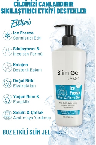 Selülit Ve Çatlak Karşıtı Bölgesel İncelme Ve Sıkılaştırıcı Buz İce Jel Soğuk Lipoliz Slim Jel