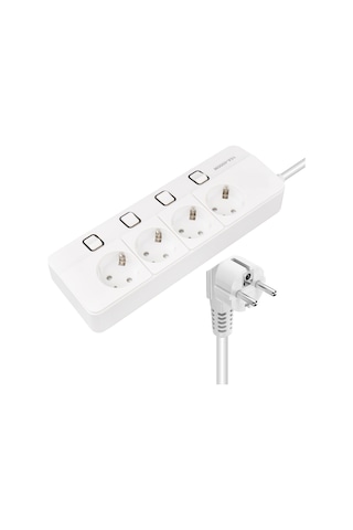 Yamatik X-Man Akım Korumalı Grup Priz 4’lü Ayrı Anahtarlı 1.5 Mt Kablolu 4000w 16ah Çocuk Koruma