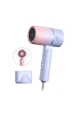 Negatif Iyon Saç Kurutma Makinesi Hızlı Kurutma Kollajen Saç Bakımı Aşırı Isınma Koruması Ile Pink Purple Gradient