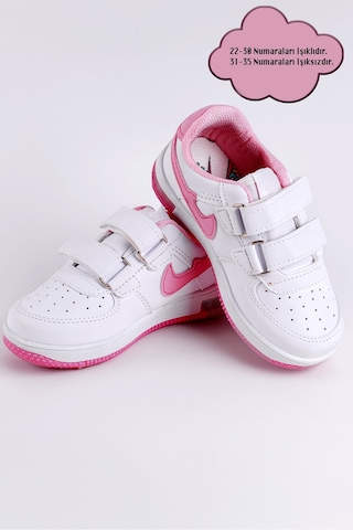 Nese Shoes Işıklı Bebek Ve Çocuk Ortopedik Destekli Sneaker Pembe-beyaz Pembe - Beyaz Nese Shoes Işıklı Bebek Ve Çocuk Ortopedik Destekli Sneaker Pembe-beyaz Pembe - Beyaz