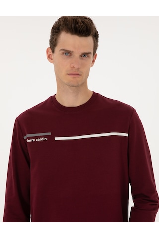 Pierre Cardin Erkek Bordo Sweatshirt 50317675-vr014 Bordo