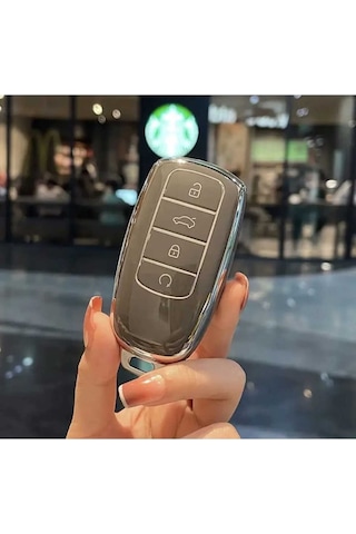 Gma Keys Chery Tiggo 8 Pro Omoda 5 Tiggo 7 Avantgarde Jaaeco Nano Anahtar Kılıfı Füme Gümüş Silver Renk