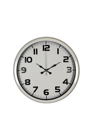 Sade Tasarım Beyaz 40 Cm Metal Duvar Saati Çok Renkli
