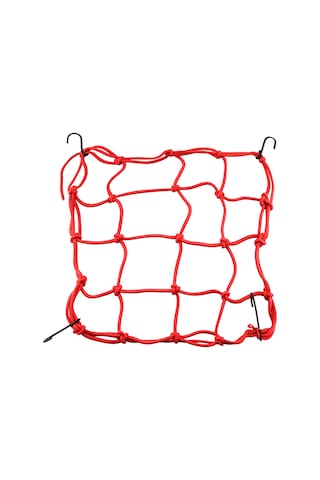 Konesam Motorsiklet Yedekli Alet Ağlığı Kırmızı Nilon 30x30cm,metal Kanca İle Yük Sabitleme Ağı